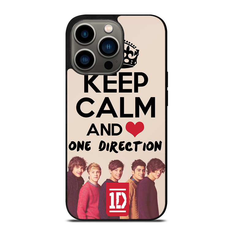 KEEP CALM AND LOVE ONE DIRECTION iPhone 13 Pro Case Cover