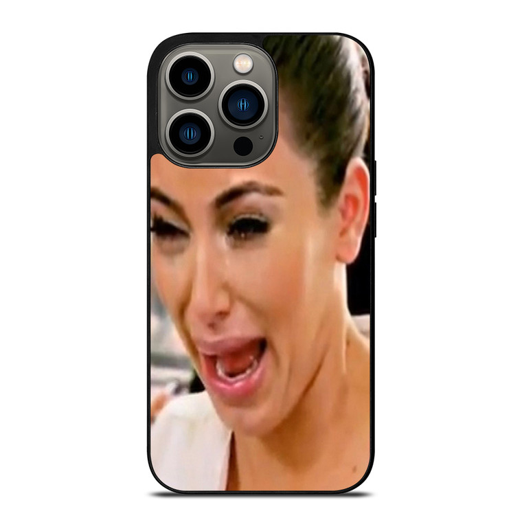 KIM KARDASHIAN UGLY CRYING FACE iPhone 13 Pro Case Cover