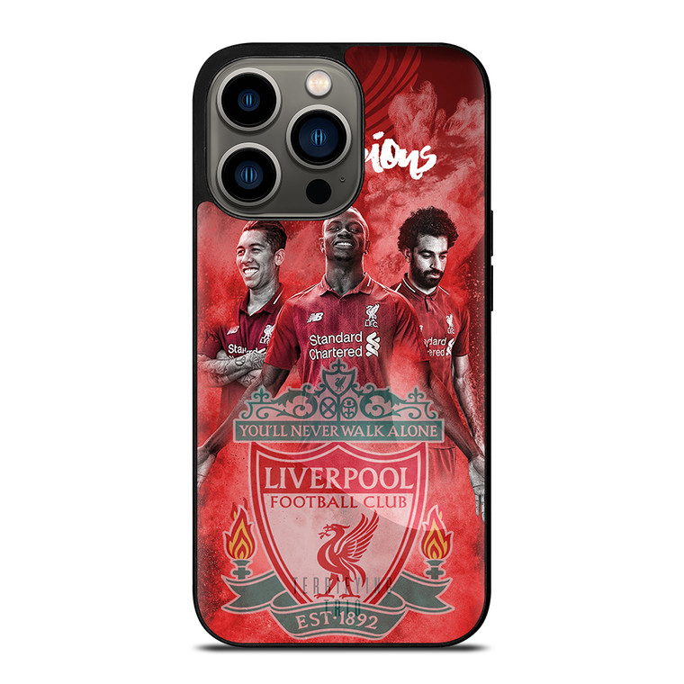 LIVERPOOL FC TRIO FIRMINO MANE SALAH iPhone 13 Pro Case Cover