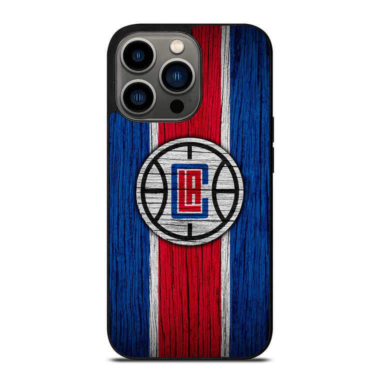 LOS ANGELES CLIPPERS WOOD LOGO iPhone 13 Pro Case Cover
