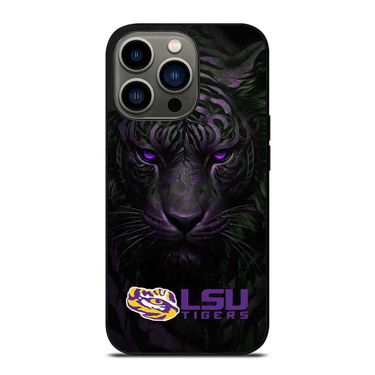 LSU TIGERS LOGO UNIVERSITY FOOTBALL TEAM ICON iPhone 13 Pro Case Cover