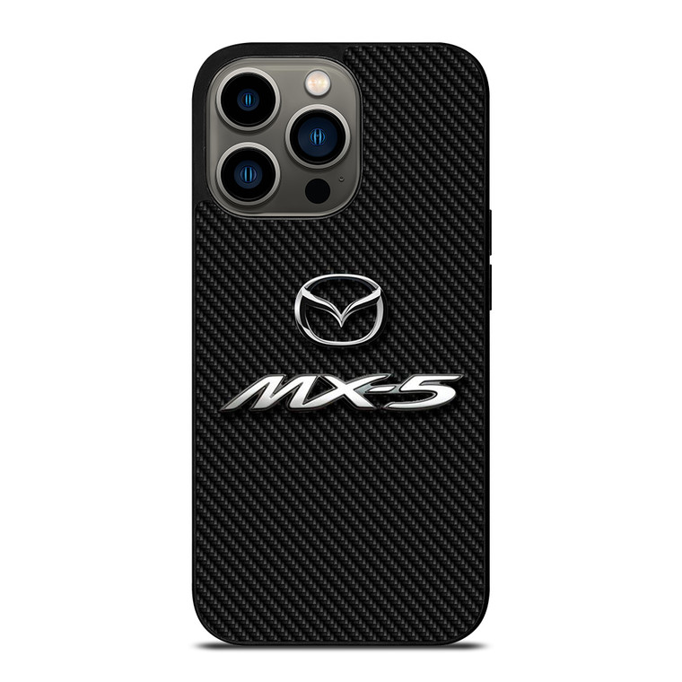 MAZDA MX 5 LOGO CARBON iPhone 13 Pro Case Cover