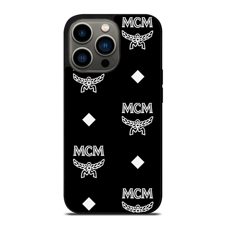 MCM WORLDWIDE LOGO BLACK iPhone 13 Pro Case Cover