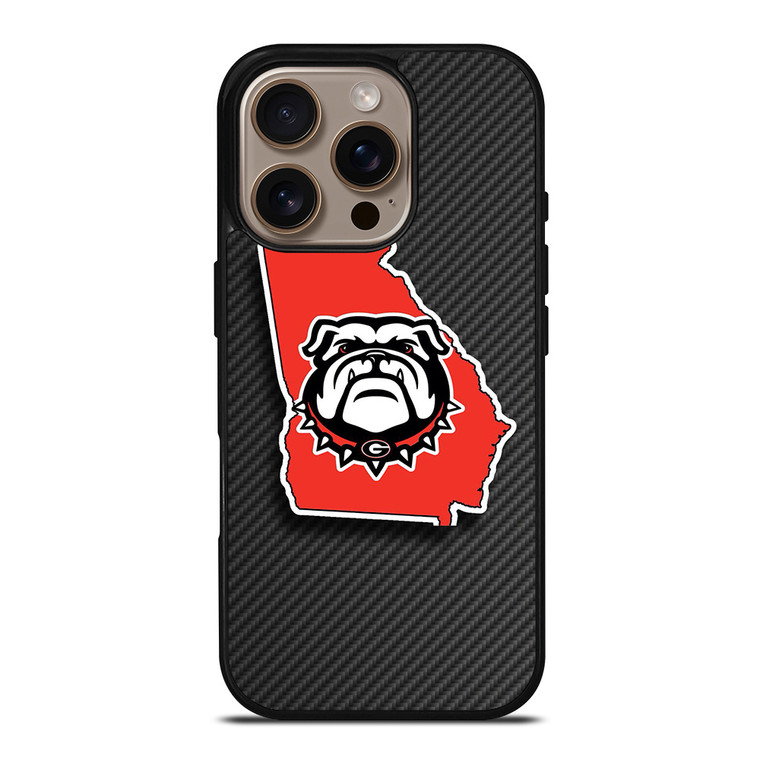 UGA UNIVERSITY OF GEORGIA BULLDOGS iPhone 16 Pro Case Cover