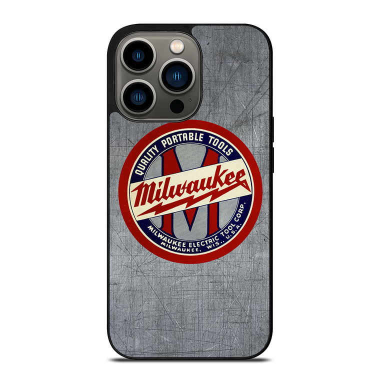 MILWAUKEE PORTABLE TOOL LOGO METAL ICON iPhone 13 Pro Case Cover