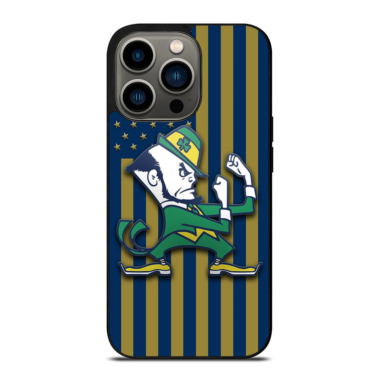 NOTRE DAME FIGHTING IRISH FLAG iPhone 13 Pro Case Cover