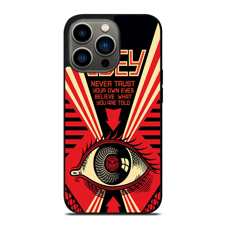 OBEY NEVER TRUST YOUR OWN EYES iPhone 13 Pro Case Cover