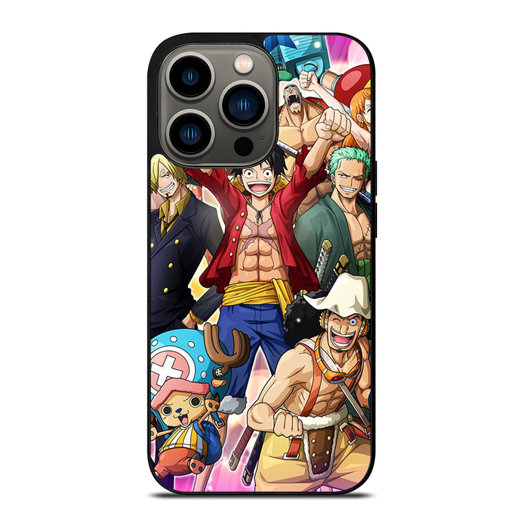 ONE PIECE CHARACTER STRAW HATS iPhone 13 Pro Case Cover