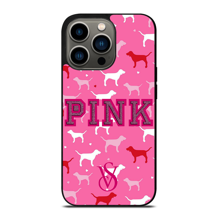 PINK DOG VICTORIA'S SECRET iPhone 13 Pro Case Cover