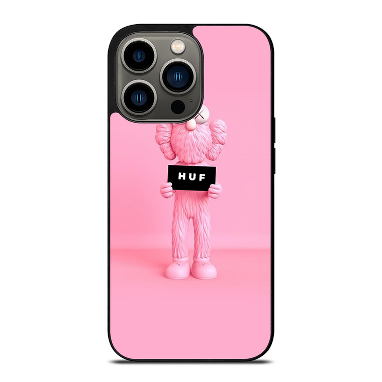 PINK KAWS X HUF STREETWEAR iPhone 13 Pro Case Cover