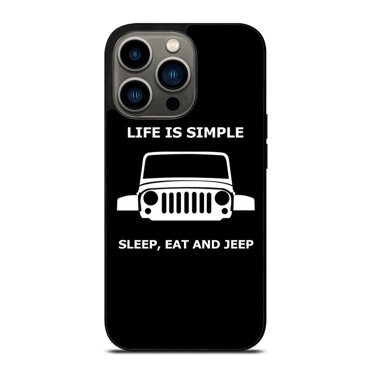 SLEEP EAT AND JEEP iPhone 13 Pro Case Cover