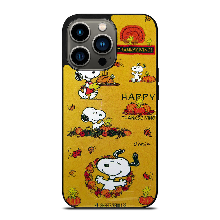 SNOOPY THE PEANUTS THANKSGIVING iPhone 13 Pro Case Cover