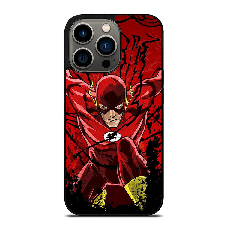 THE FLASH CARTOON DC COMIC iPhone 13 Pro Case Cover