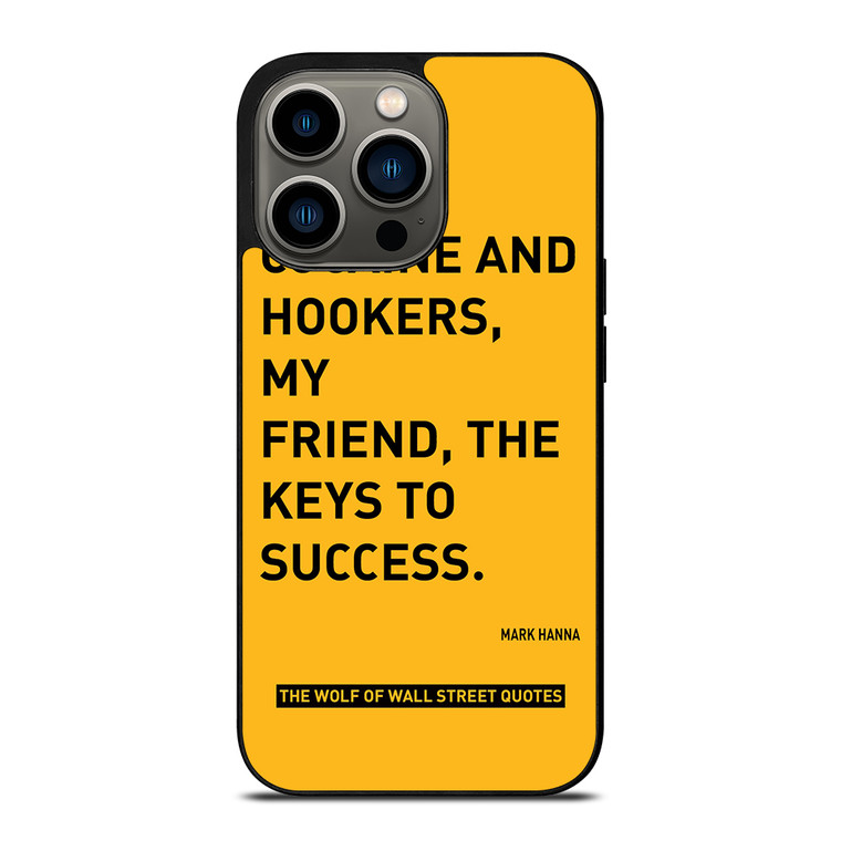 THE WOLF OF WALL STREET QUOTES iPhone 13 Pro Case Cover