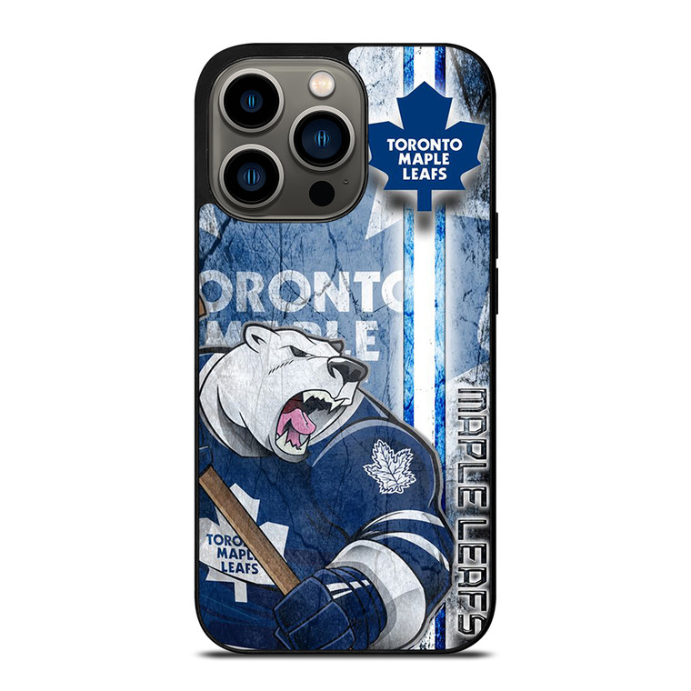TORONTO MAPLE LEAFS LOGO BEAR MASCOT iPhone 13 Pro Case Cover