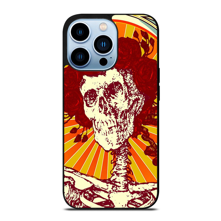 GRATEFUL DEAD SKULL ART iPhone 13 Pro Max Case Cover