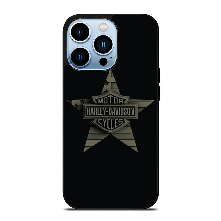 HARLEY DAVIDSON MOTORCYCLES COMPANY LOGO STAR iPhone 13 Pro Max Case Cover