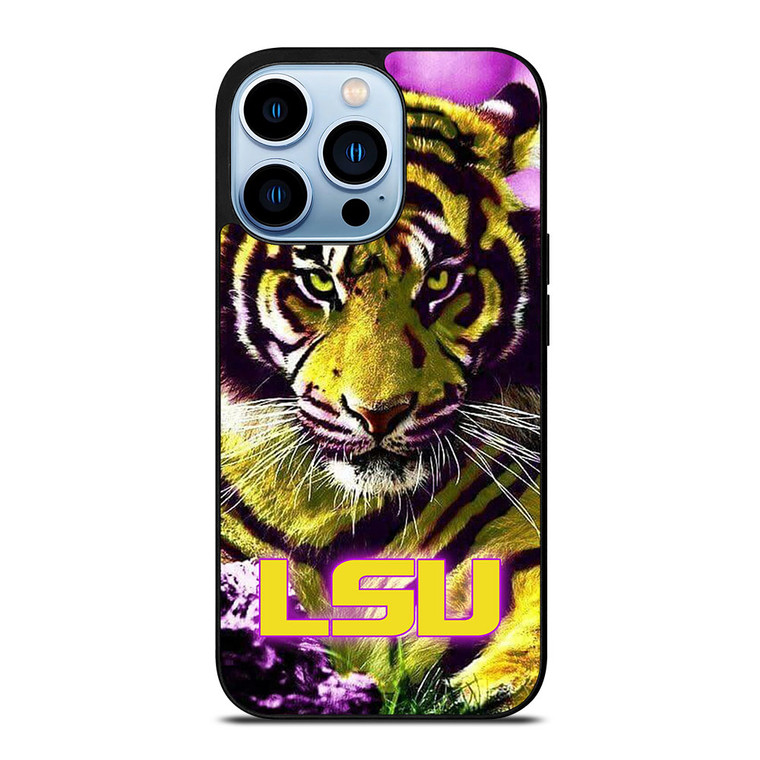 LSU TIGERS LOUISIANA STATE UNIVERSITY FOOTBALL LOGO iPhone 13 Pro Max Case Cover