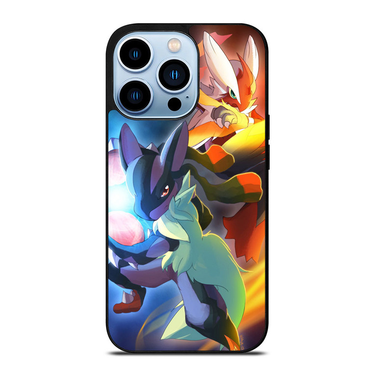 MEGA POKEMON BLAZIKEN VS LUCARIO iPhone 13 Pro Max Case Cover