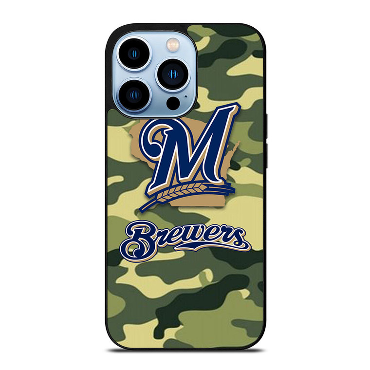 MILWAUKEE BREWERS CAMO LOGO iPhone 13 Pro Max Case Cover