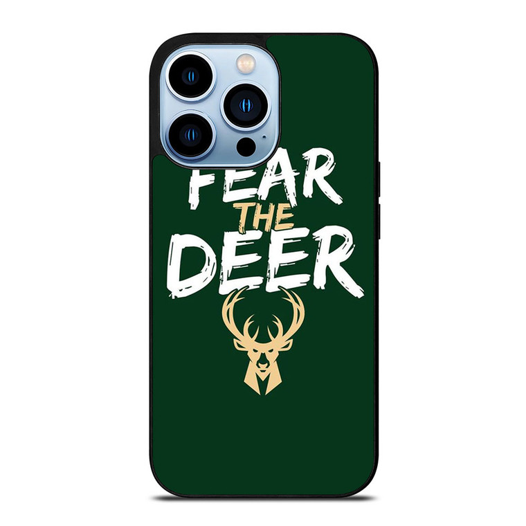 MILWAUKEE BUCKS LOGO BASEBALL FEAR THE DEER iPhone 13 Pro Max Case Cover