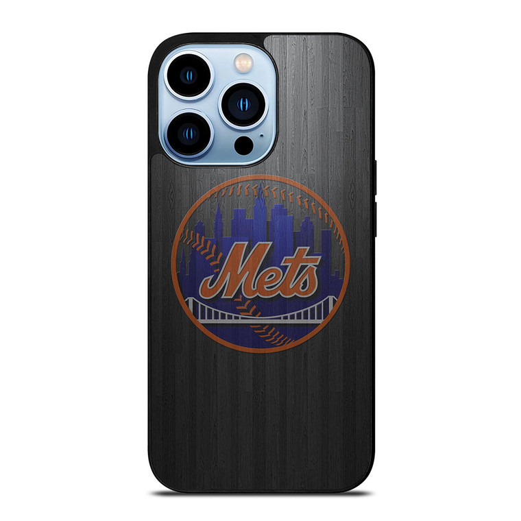 NEW YORK METS WOODEN LOGO iPhone 13 Pro Max Case Cover