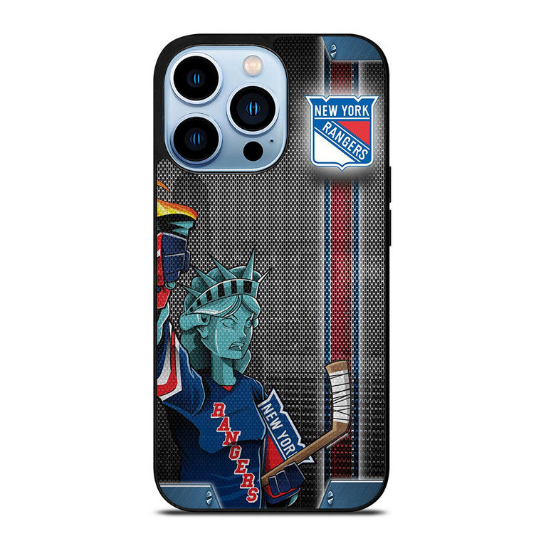 NEW YORK RANGERS NHL LIBERTY STATUE iPhone 13 Pro Max Case Cover