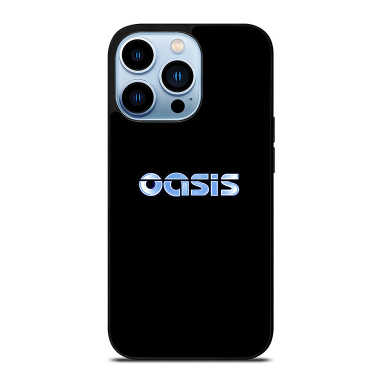 OASIS BAND ROCK LOGO CHROME iPhone 13 Pro Max Case Cover
