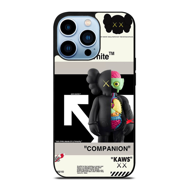 OFF WHITE KAWS COMPANION iPhone 13 Pro Max Case Cover