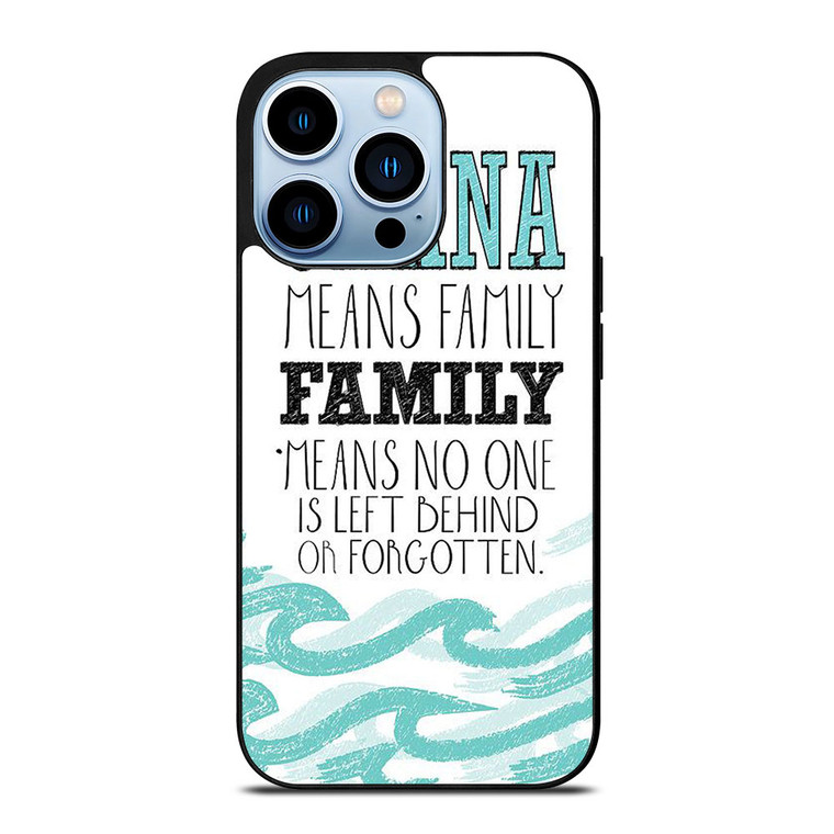 OHANA FAMILY QUOTES STITCH LILLO iPhone 13 Pro Max Case Cover