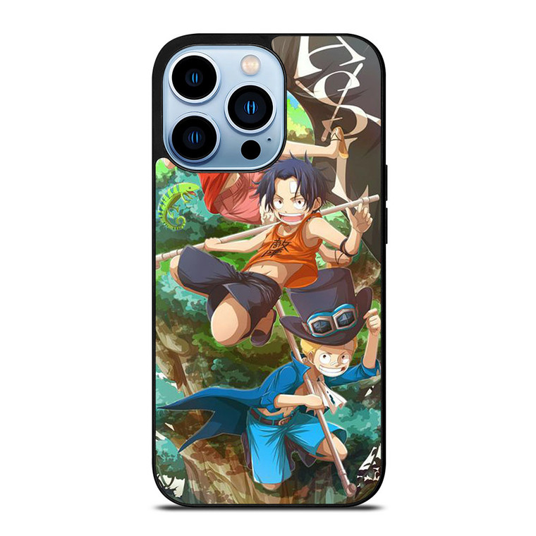 ONE PIECE LUFFY SABO ACE KID iPhone 13 Pro Max Case Cover