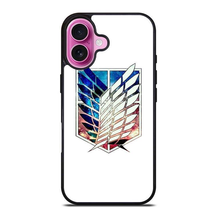 ATTACK ON TITAN ANIME LOGO NEBULA iPhone 16 Plus Case Cover