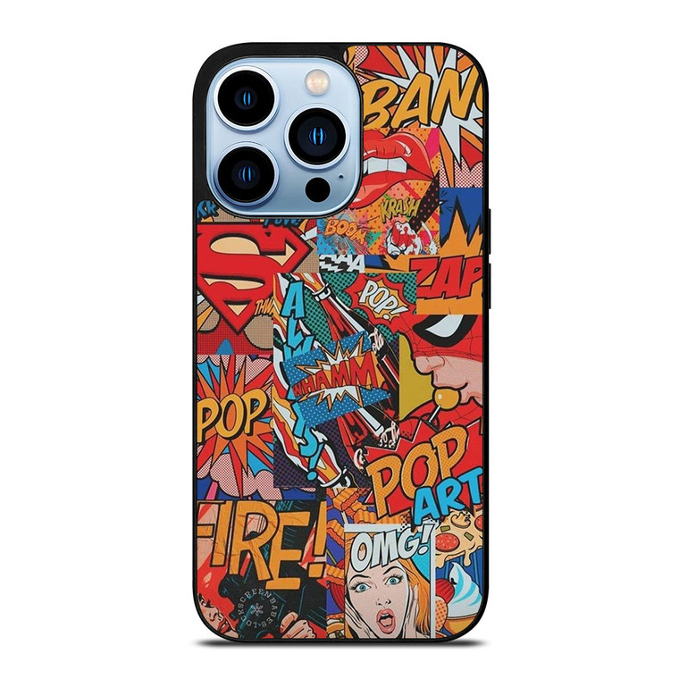 SUPERHERO DC MARVEL POP ART iPhone 13 Pro Max Case Cover