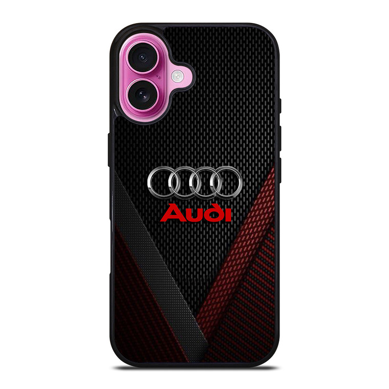 AUDI METAL LOGO iPhone 16 Plus Case Cover