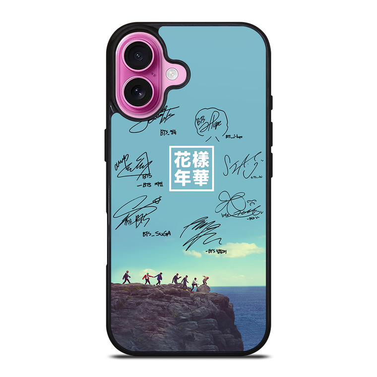 BANGTAN BOYS BTS SIGNATURE 2 iPhone 16 Plus Case Cover