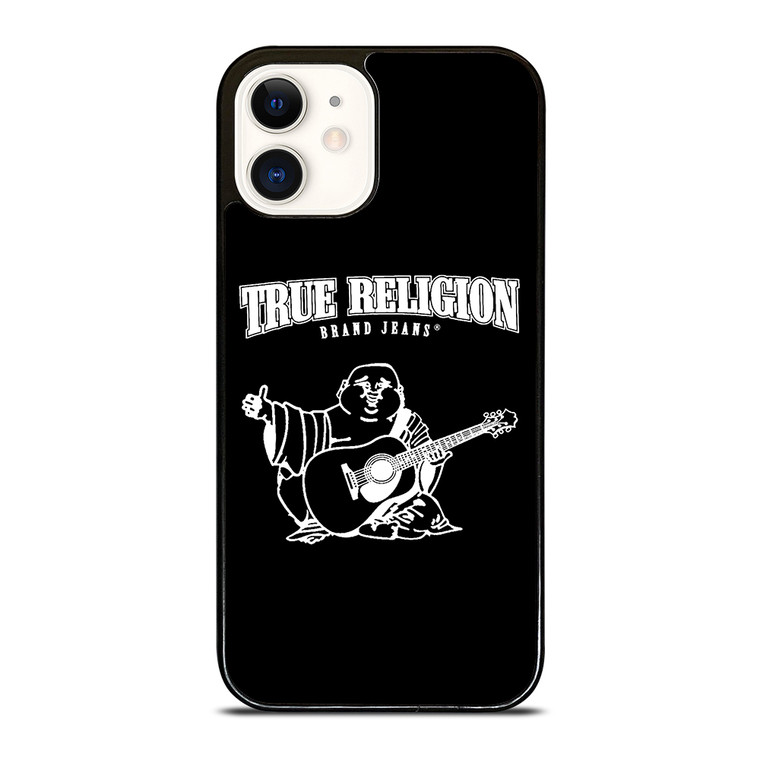 BIG BUDDHA TRUE RELIGION BLACK iPhone 12 Case Cover