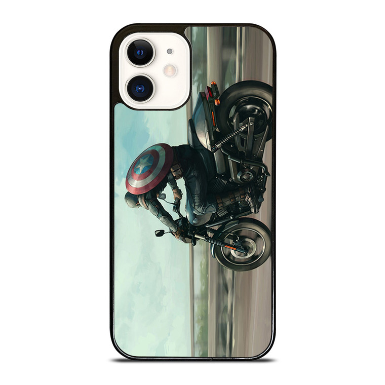 CAPTAIN AMERICA AVENGERS RIDING iPhone 12 Case Cover