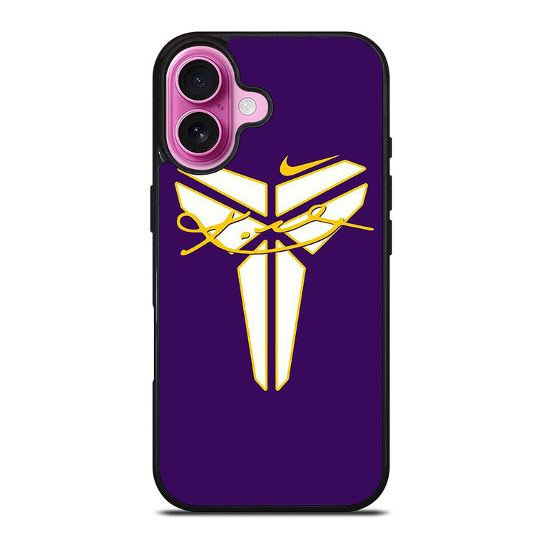 BLACK MAMBA LOGO KOBE BRYANT SIGNATURE iPhone 16 Plus Case Cover BLACK MAMBA LOGO KOBE BRYANT SIGNATURE iPhone 16 Plus Case Cover