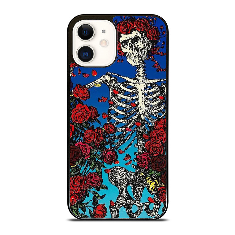 GRATEFUL DEAD SKULL AND ROSE iPhone 12 Case Cover
