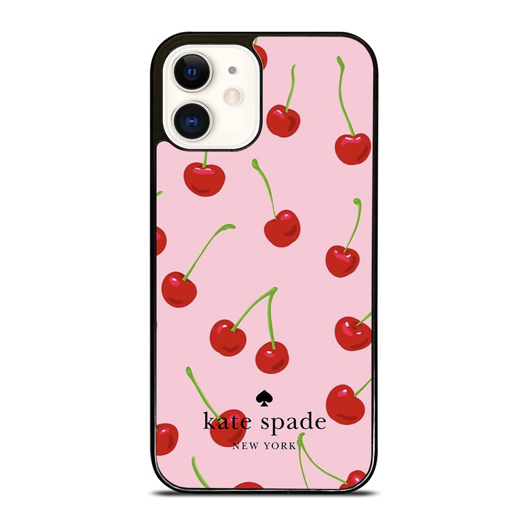 KATE SPADE NEW YORK LOGO CHERRY ICON iPhone 12 Case Cover