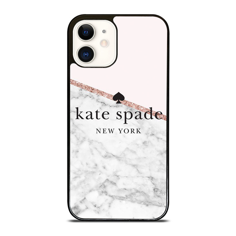KATE SPADE NEW YORK LOGO MARBLE ICON iPhone 12 Case Cover