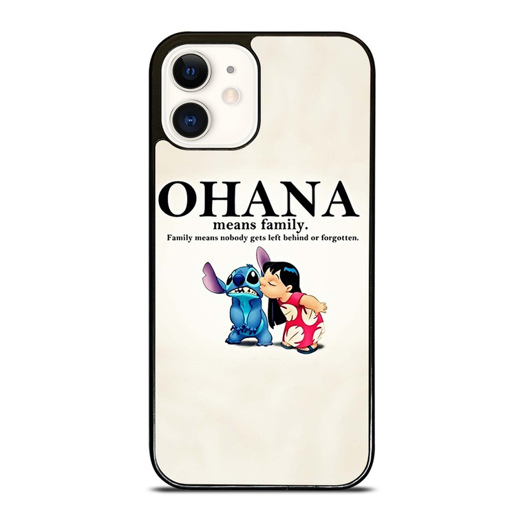 LILO AND STITCH OHANA FAMILY Disney iPhone 12 Case Cover