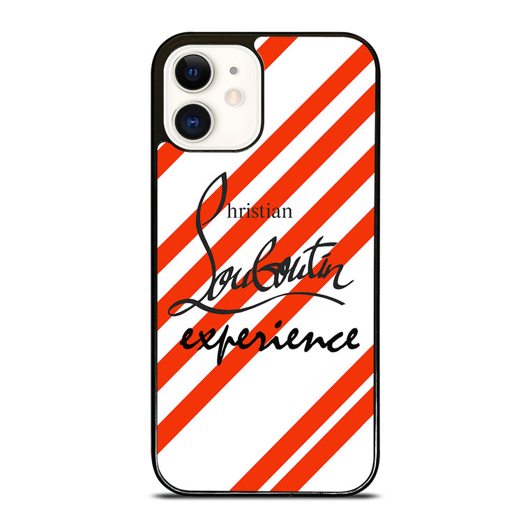 LOUBOUTIN STRIPE LOGO iPhone 12 Case Cover