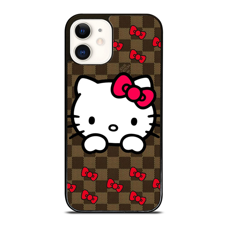 LOUIS VUITTON LV HELLO KITTY PATTERN iPhone 12 Case Cover
