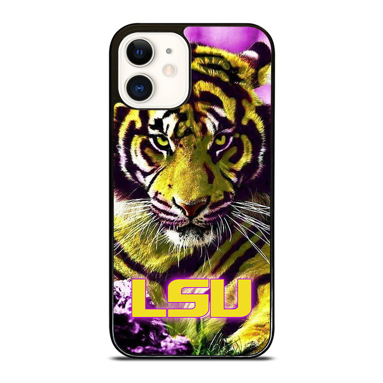 LSU TIGERS LOUISIANA STATE UNIVERSITY FOOTBALL LOGO iPhone 12 Case Cover