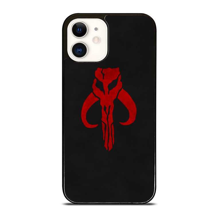 MANDALORIAN RED SKULL LOGO iPhone 12 Case Cover