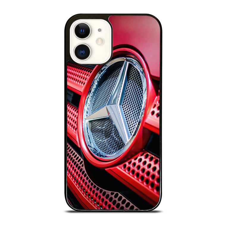MERCEDES BENZ LOGO EMBLEM RED iPhone 12 Case Cover