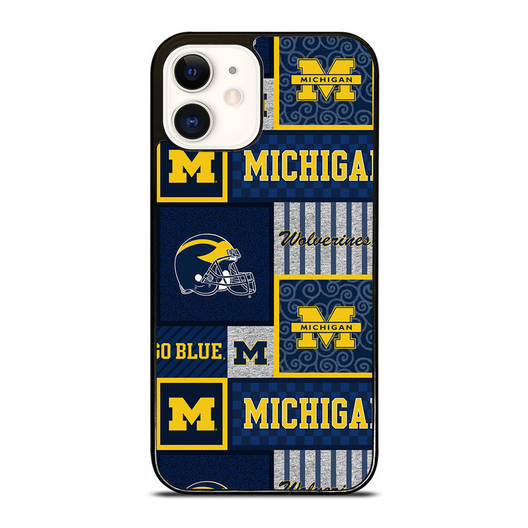 MICHIGAN WOLVERINES COLLAGE iPhone 12 Case Cover