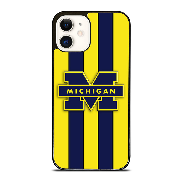 MICHIGAN WOLVERINES SYMBOL iPhone 12 Case Cover