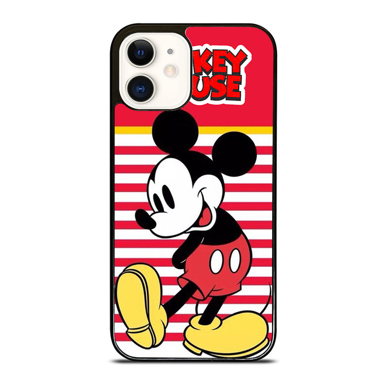 MICKEY MOUSE STRIPE DISNEY iPhone 12 Case Cover